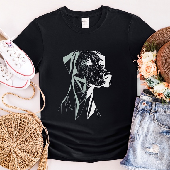 Geometric Dog T Shirt - Picture 2 of 12